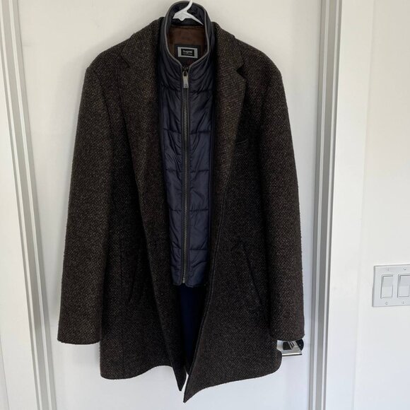 Bugatti Men's Winter Wool Coat size US 42R - Picture 7 of 14